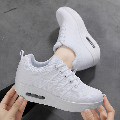 Damen Leichte Strick Lauf Sneaker mit Luftpolster Unterstützung Fudus