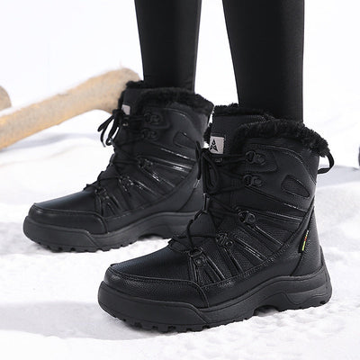 Damen Isolierte Wasserdichte Winterstiefel mit Plüschfutter Fudus
