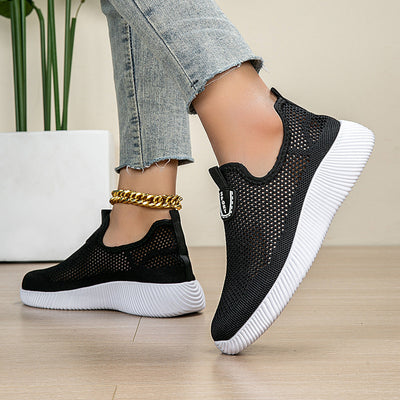 Damen Atmungsaktive Mesh Slip-On Sneakers Fudus