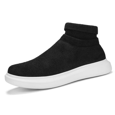 Damen Gemütliche Knöchelhöhe Strick Sneakers Fudus