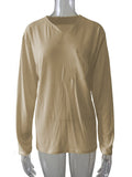 Khaki - ohne Tasche, Langarm