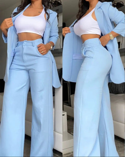 Damen-Hosenanzug | Weite Hose | Moderner Chic