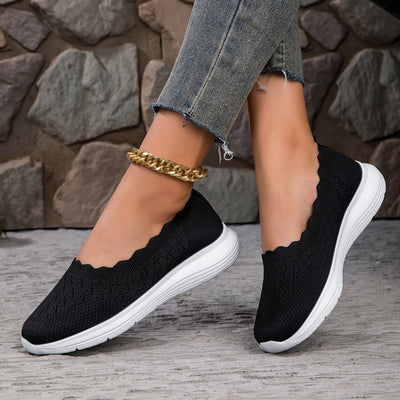Damen Leichte Slip-On Strick-Sneaker Fudus