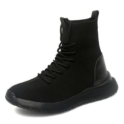 Damen High-Top Sock-Style Sneakers mit atmungsaktivem Strick-Obermaterial Fudus