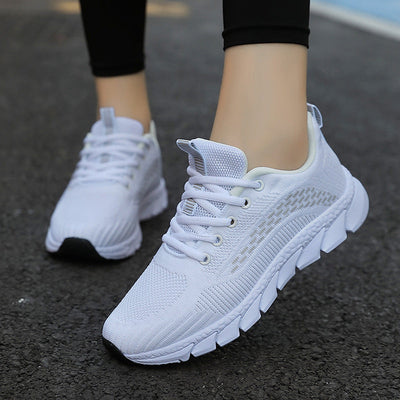 Damen Leichte Lauf Sneakers mit Atmungsaktivem Strick-Obermaterial Fudus