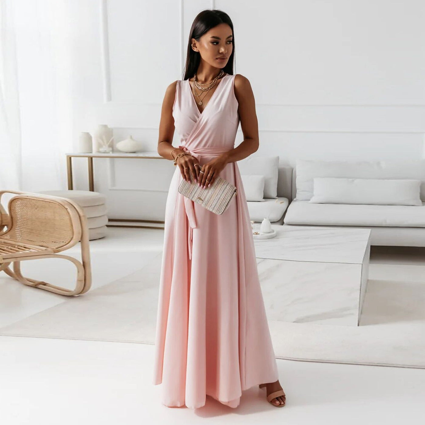 Verdalia™ – Elegantes Abendkleid für Damen mit V-Ausschnitt