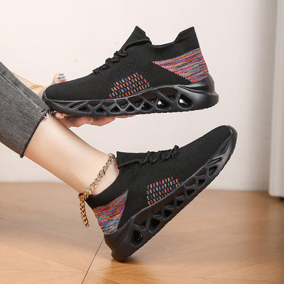 Damen Leichtgewicht Atmungsaktive Lauf Sneakers mit Stoßdämpfungstechnologie Fudus