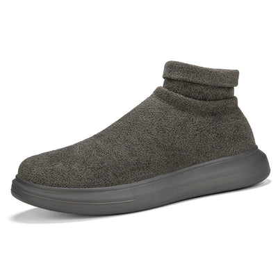 Damen Gemütliche Knöchelhöhe Strick Sneakers Fudus