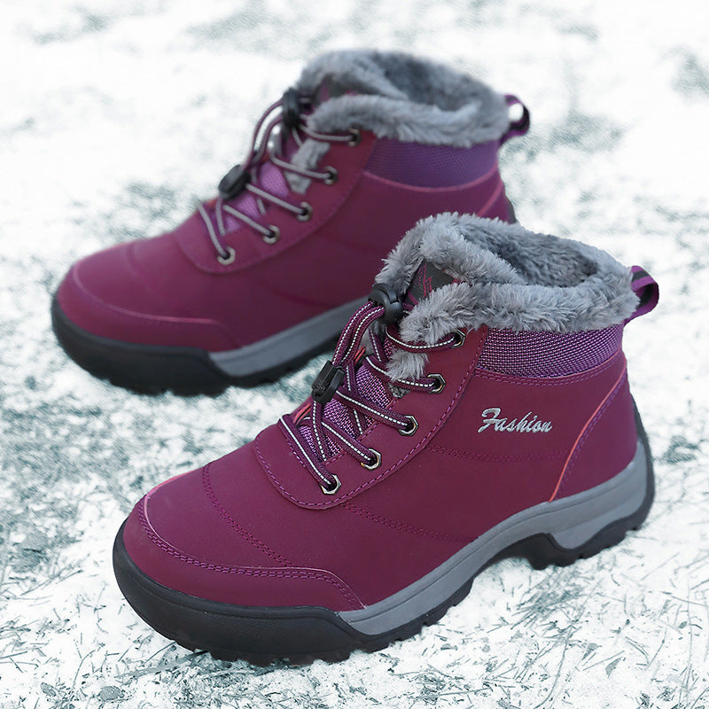 Damen isolierte Winterstiefel mit gemütlichem Kunstfellfutter Fudus