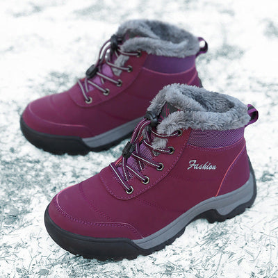 Damen isolierte Winterstiefel mit gemütlichem Kunstfellfutter Fudus
