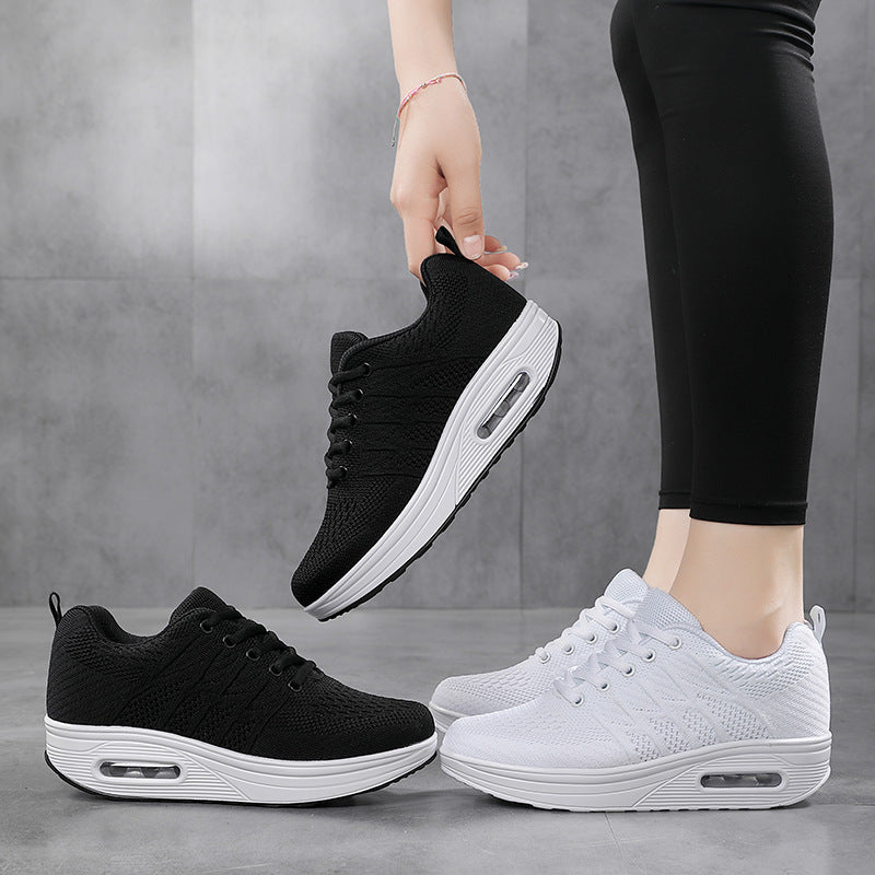 Damen Leichte Strick Lauf Sneaker mit Luftpolster Unterstützung Fudus