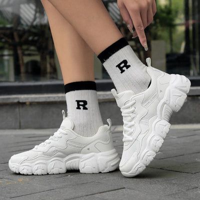 Damen Chunky Mesh Sport Sneakers mit verbesserter Dämpfung Fudus