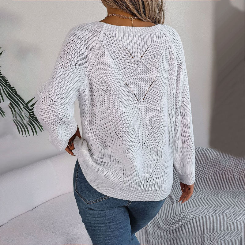 Strickpullover mit Knopfdetails | Karree-Ausschnitt | Femininer Feinstrick