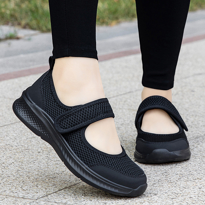 Damen Atmungsaktive Klettverschluss Wanderschuhe Fudus