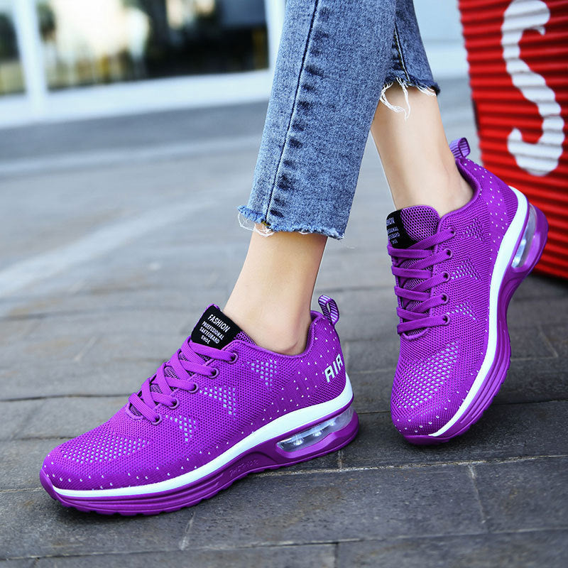 Damen Air-Cushioned Lifestyle-Sneaker mit atmungsaktivem Mesh-Obermaterial Fudus