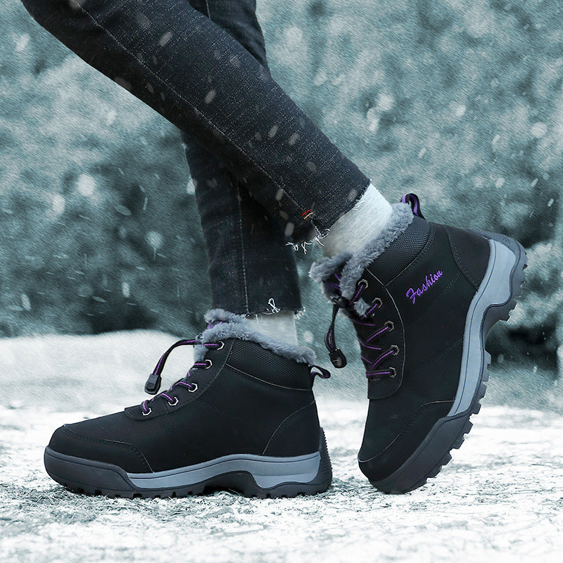 Damen isolierte Winterstiefel mit gemütlichem Kunstfellfutter Fudus