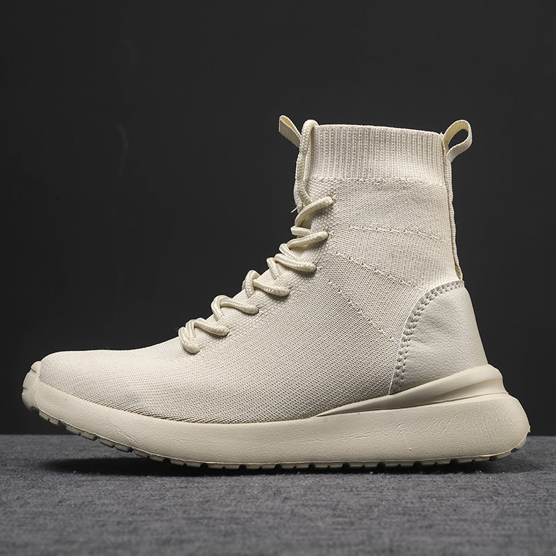 Damen High-Top Sock-Style Sneakers mit atmungsaktivem Strick-Obermaterial Fudus
