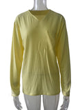Ohne Taschen - Gelb Langarm