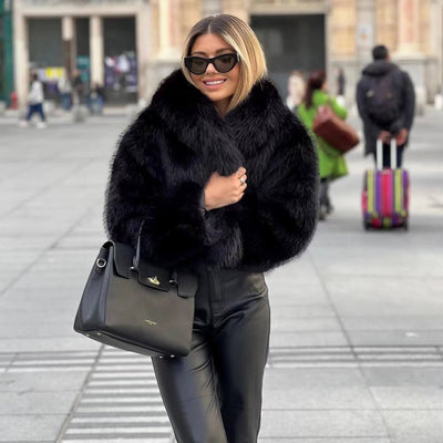 Elegante Damen Pelzjacke für stilvolle Winterlooks