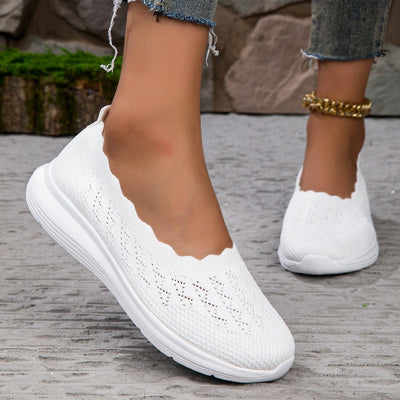 Damen Leichte Slip-On Strick-Sneaker Fudus