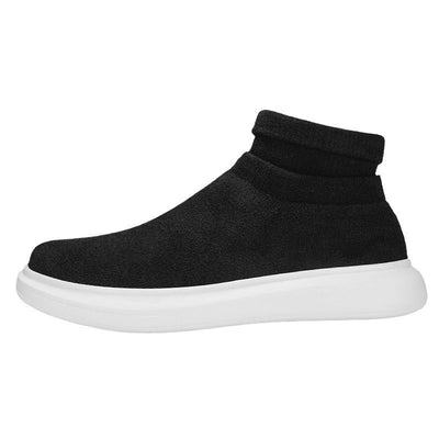 Damen Gemütliche Knöchelhöhe Strick Sneakers Fudus