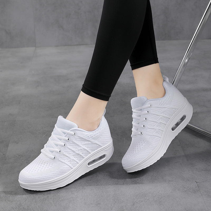 Damen Leichte Strick Lauf Sneaker mit Luftpolster Unterstützung Fudus