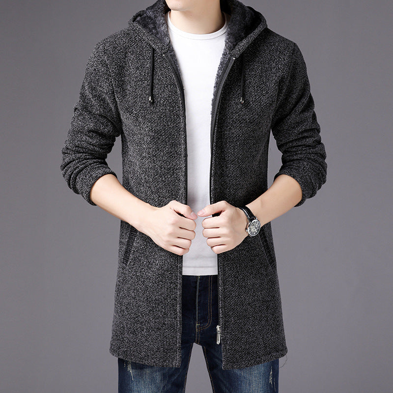 Strickjacke mit Kapuze | Reißverschluss | Lässiger Komfort