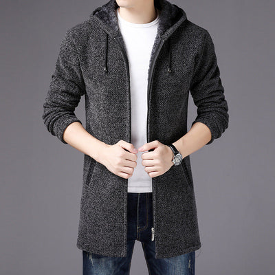 Strickjacke mit Kapuze | Reißverschluss | Lässiger Komfort