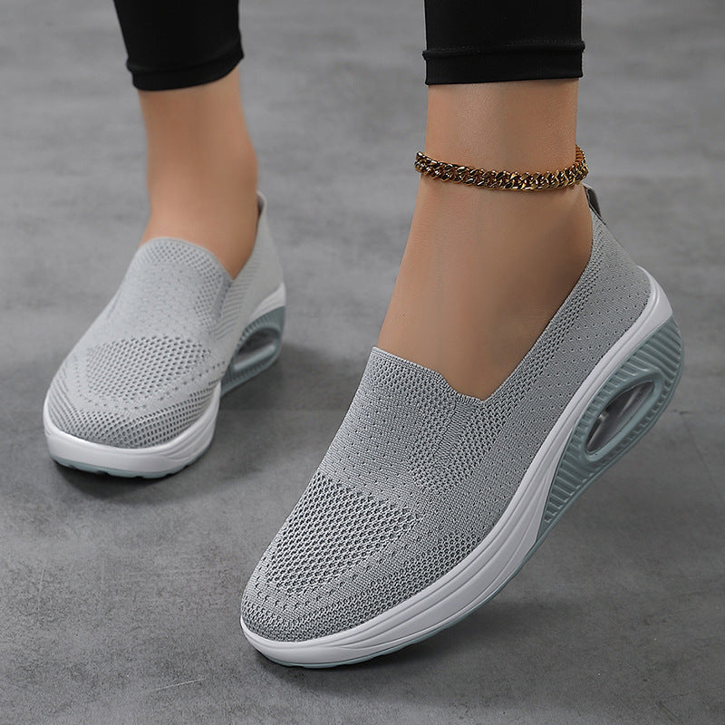 Damen Atmungsaktive Slip-On Lauf-Sneaker mit Luftkissen Unterstützung Fudus