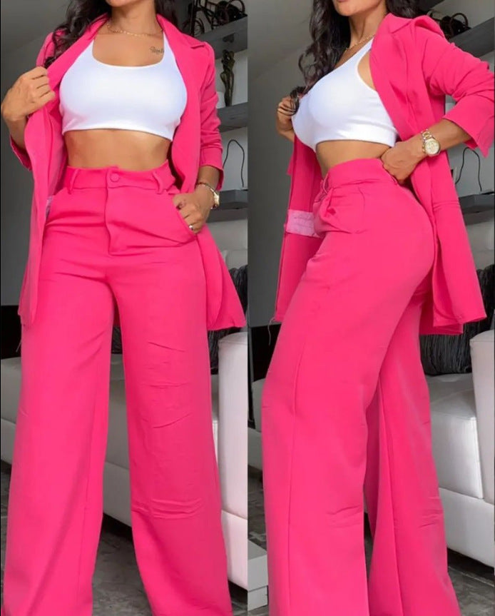 Damen-Hosenanzug | Weite Hose | Moderner Chic