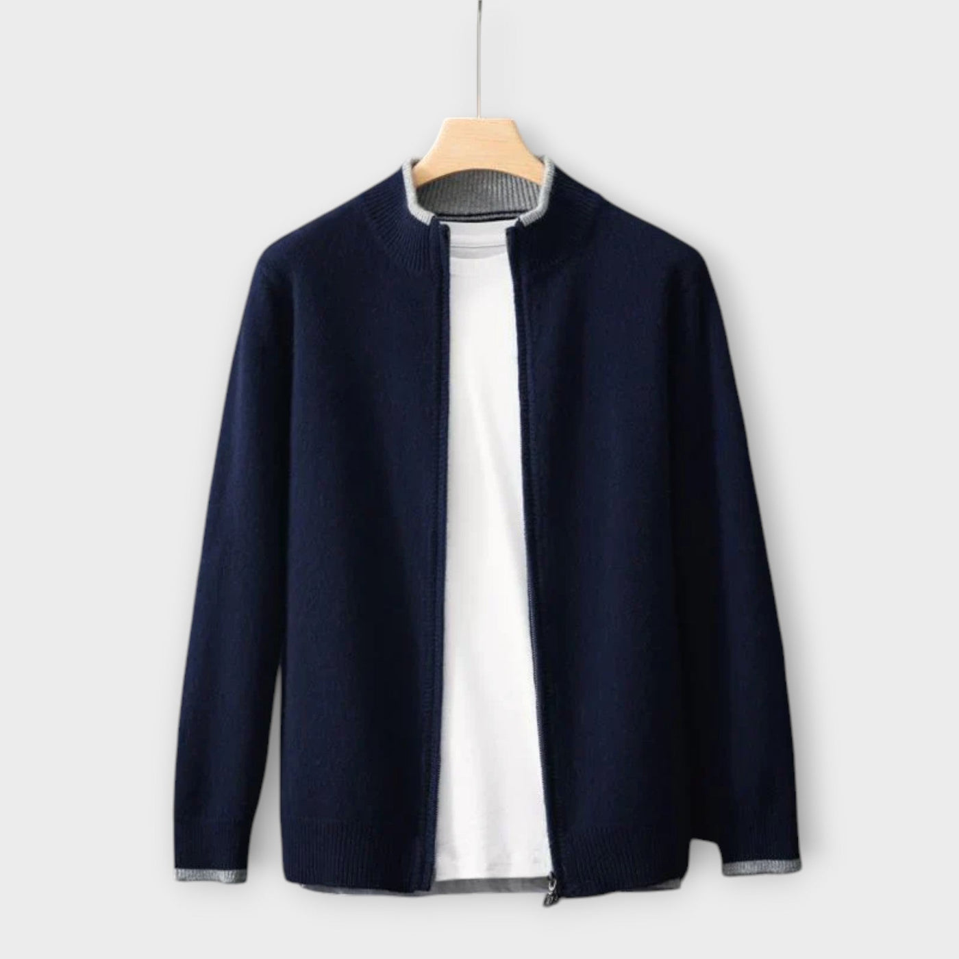 Levin - Sanfte Kaschmir Zip-Jacke