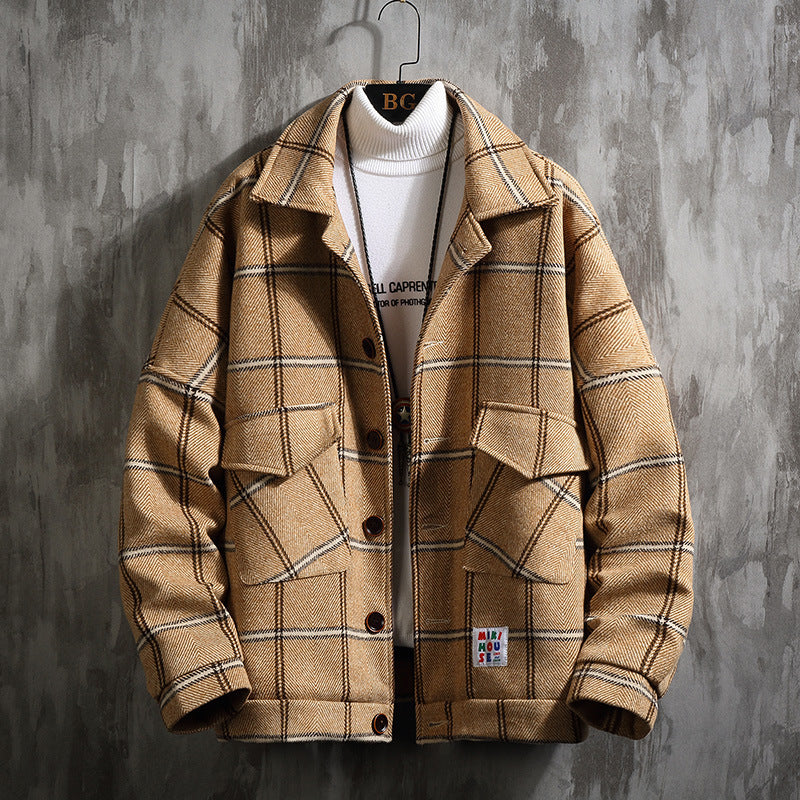 COUTURE™ KAROMUSTER-WOLLJACKE