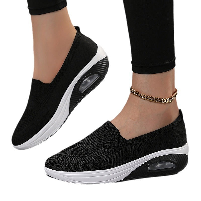Damen Atmungsaktive Slip-On Lauf-Sneaker mit Luftkissen Unterstützung Fudus