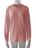 Pink - mit Tasche, Langarm