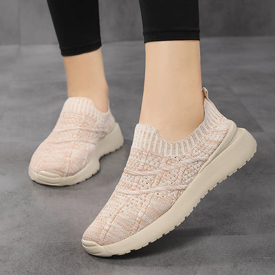 Damen Atmungsaktive Strick Slip-On Sneakers Fudus