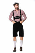 82342 Schwarz【Mütze + Oberteil + Trägerhose】