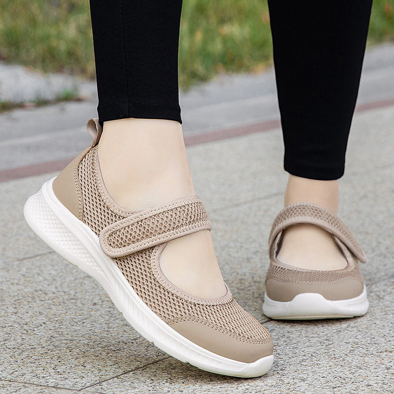 Damen Atmungsaktive Klettverschluss Wanderschuhe Fudus