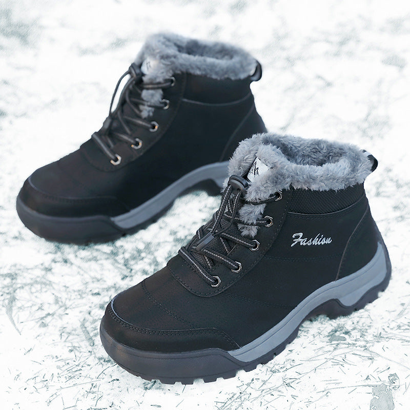Damen isolierte Winterstiefel mit gemütlichem Kunstfellfutter Fudus