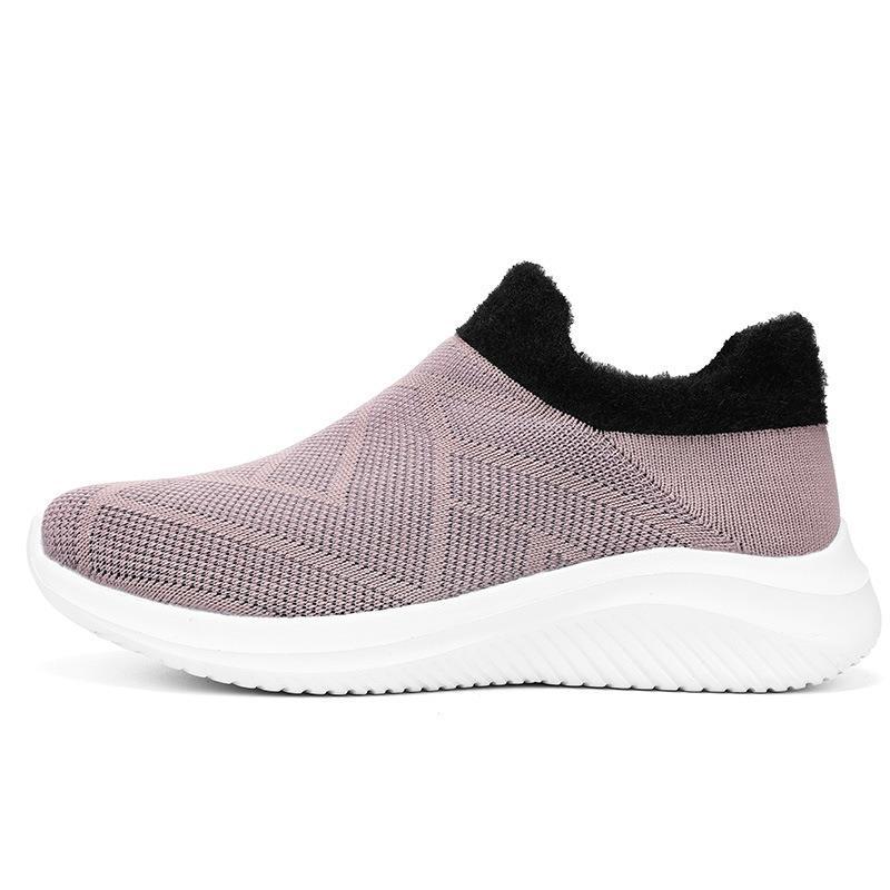 Damen Bequeme Slip-On Strick-Sneaker Fudus