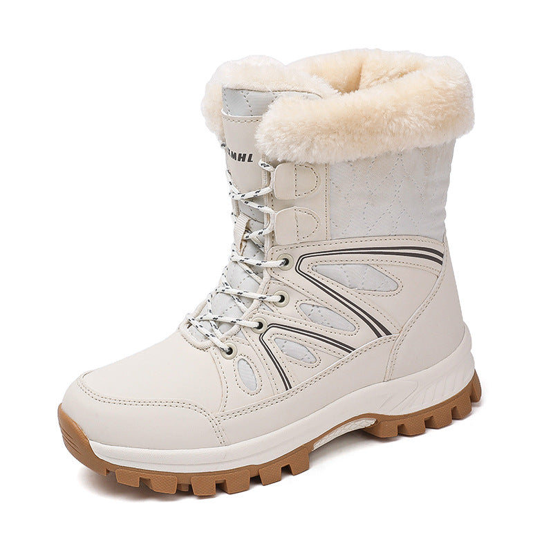 Damen isolierte Schneestiefel mit Kunstpelzfutter Fudus