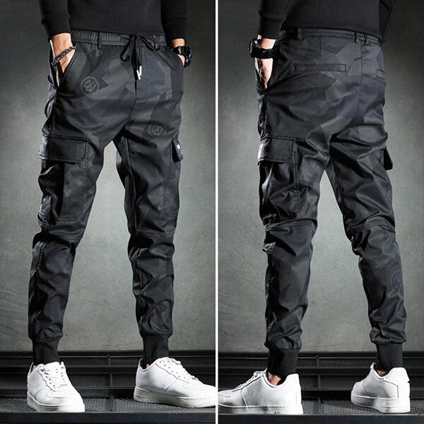 Herren Slim-Fit Chino Hose in Schwarz