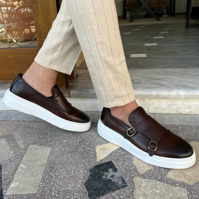 Herren Slip-On Ledermokassins Elegant