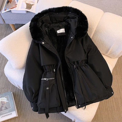 Damen Wintermantel Elegant Warm Wasserdicht