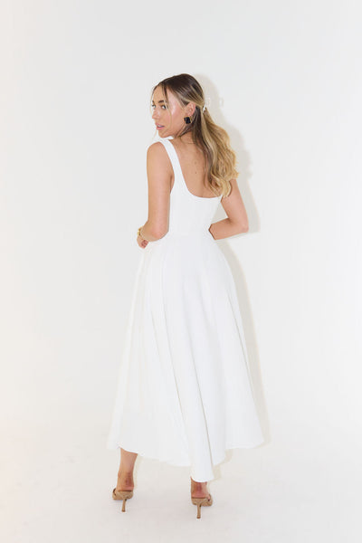 Midikleid mit Trägern | Ausgestellter Rock | Zeitlose Eleganz