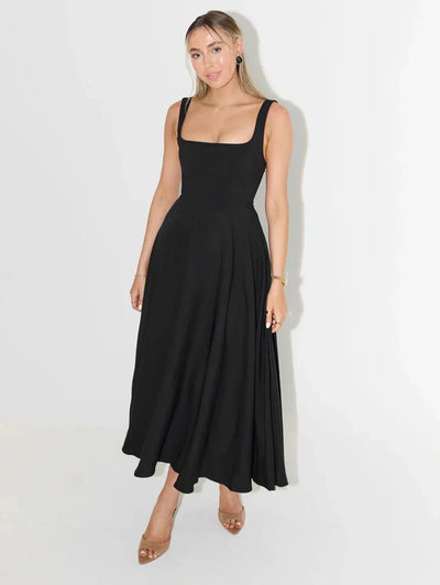 Mirelle™ – Damen Midi Kleid mit Hoher Taille für Stilvollen Komfort