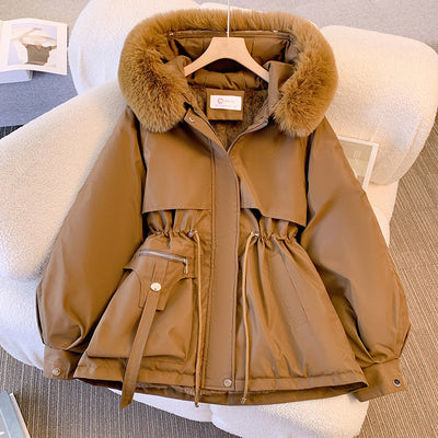 Damen Wintermantel Elegant Warm Wasserdicht