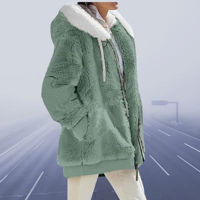 Damen Oversized Teddyjacke | Kuschelig & Warm | Wintermantel