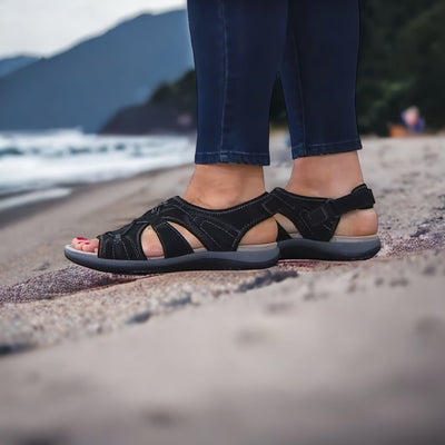 Alexis - Sandalen mit offenem Zehenbereich | Sandalen mit mehreren verstellbaren Riemen