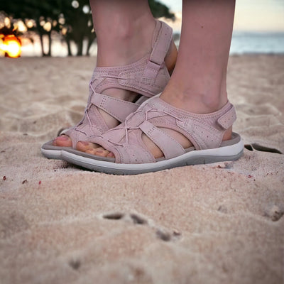 Alexis - Sandalen mit offenem Zehenbereich | Sandalen mit mehreren verstellbaren Riemen