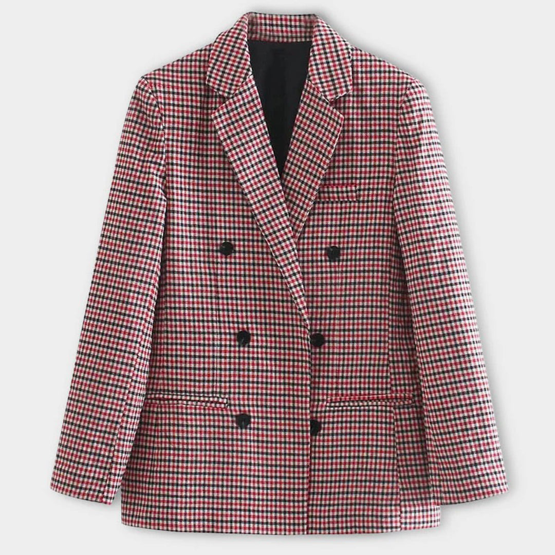 Maßgeschneiderter Blazer mit Karomuster für Frauen